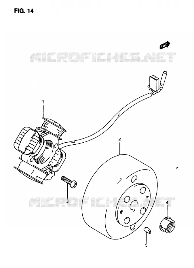 ALLUMAGE ROTOR - STATOR Suzuki SCOOTER 50 AP 1996  AP50RFT(T/7/V)