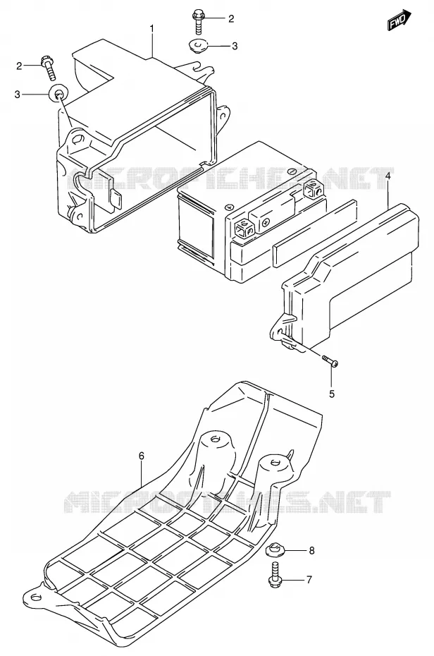 BATTERIE Suzuki SCOOTER 100 ADDRESS 1991  AG100M(E71)