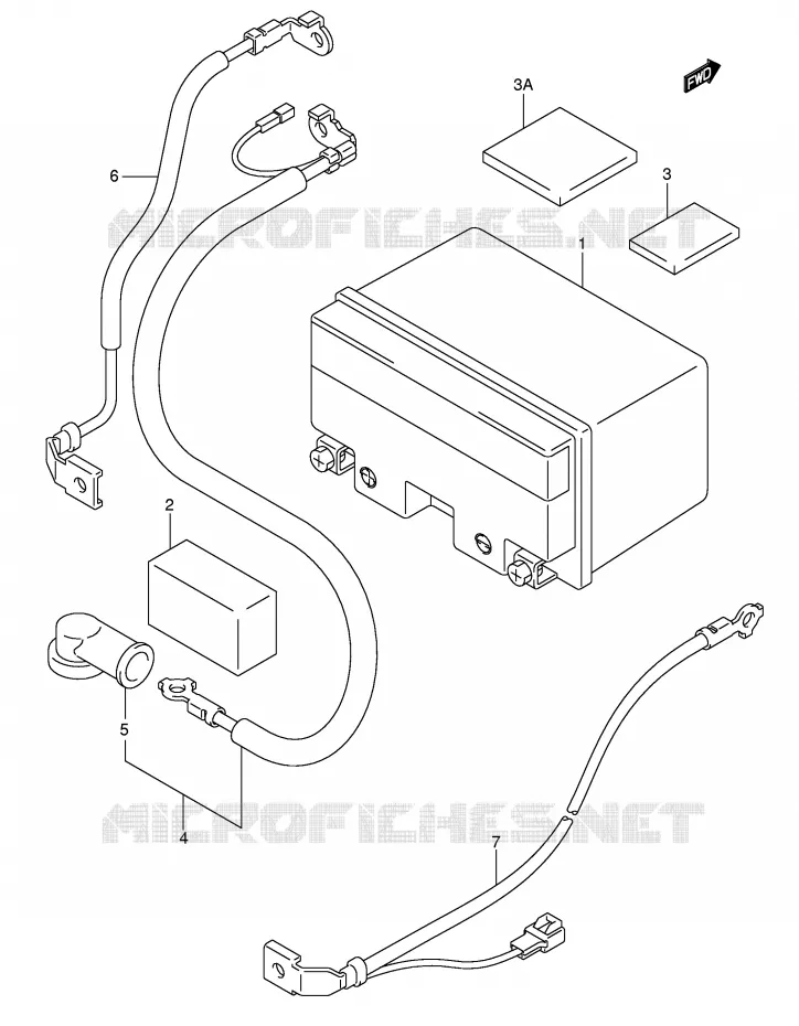 BATTERIE Suzuki SCOOTER 400 BURGMAN 2004  AN400K4(E2)