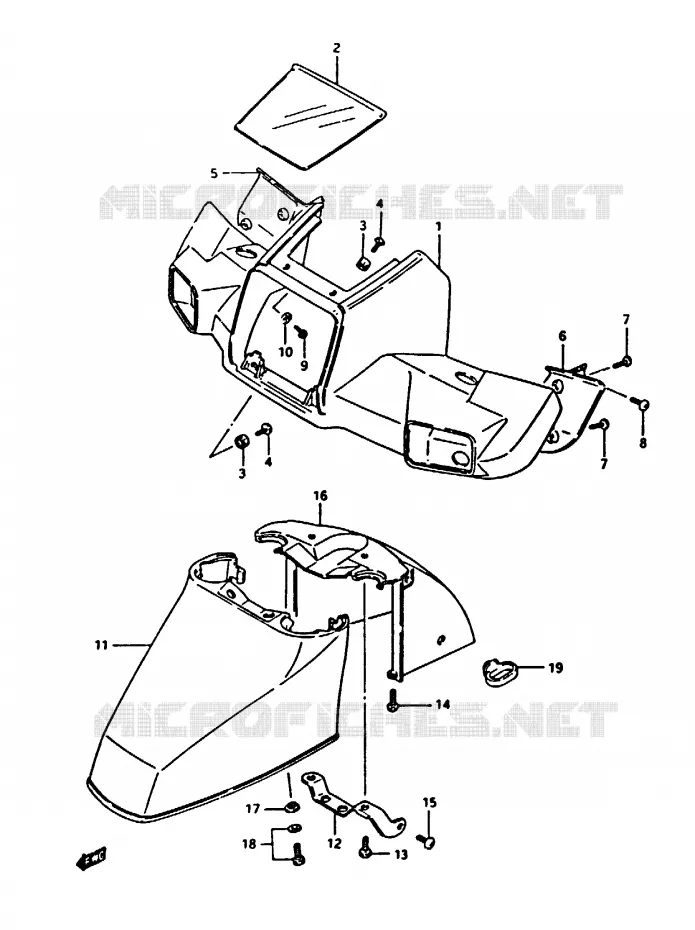 BOL DE PHARE Suzuki SCOOTER 50 CP 1995  CP50CHFS