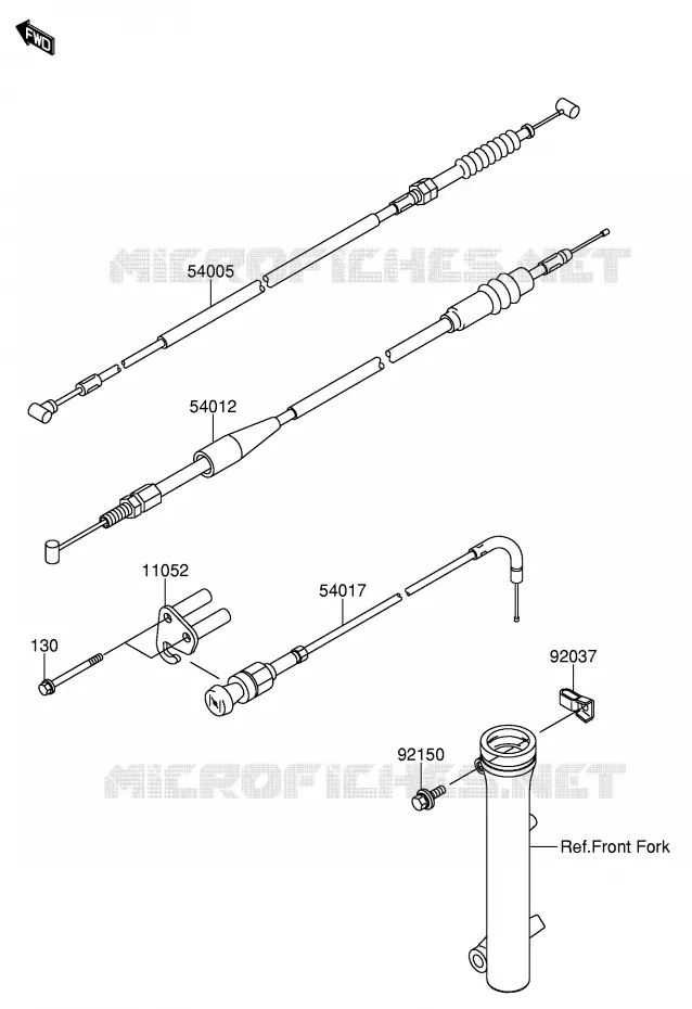 CABLES Suzuki MOTO 110 DR-Z 2005  DR-Z110K5(E24)