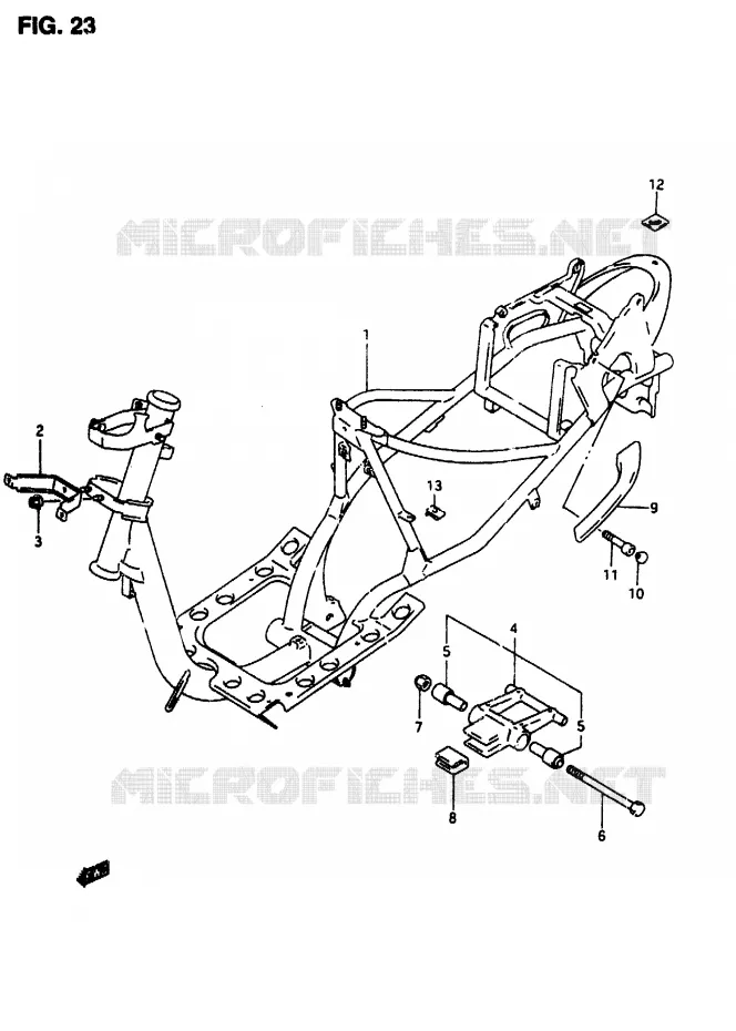 CADRE Suzuki SCOOTER 50 AP 1996  AP50T(T/7/V)