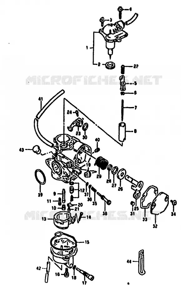 CARBURATEUR Suzuki SCOOTER 50 ADDRESS 1994  AH50GR(N/R)