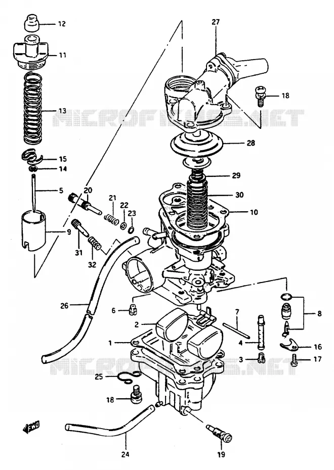 CARBURATEUR Suzuki SCOOTER 50 CP 1991  CP50CHFM