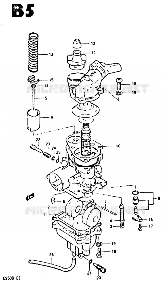CARBURATEUR Suzuki SCOOTER 50 CS 1983  CS50GD(Z/D)