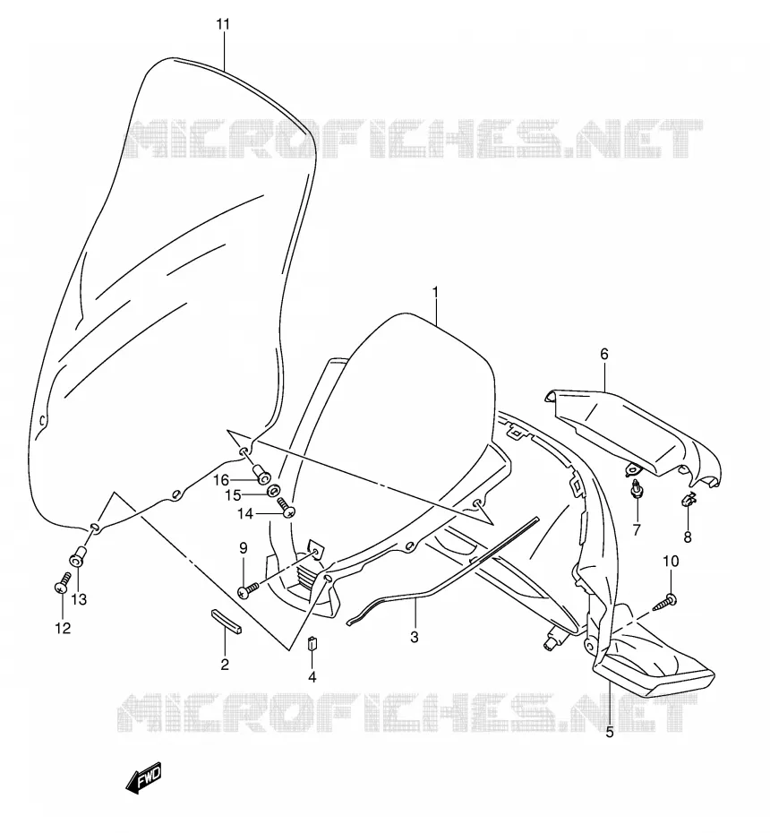 CARENAGE - SUPPORT DE COMPTEUR Suzuki SCOOTER 400 BURGMAN 2003  AN400K3(E2)
