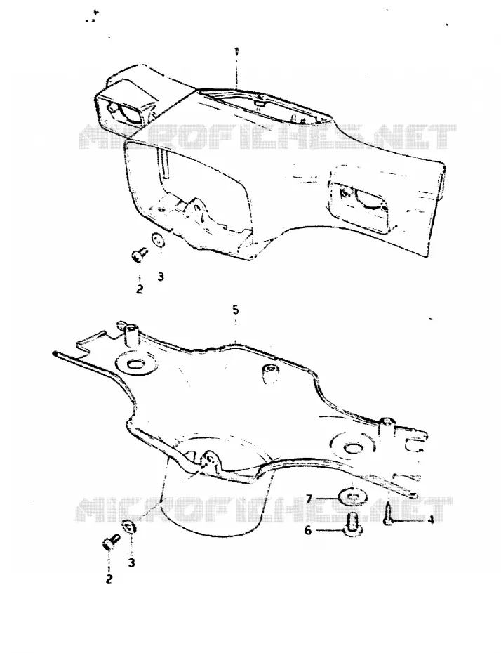 CARENAGE DE GUIDON Suzuki SCOOTER 50 CL 1983  CL50D(D)