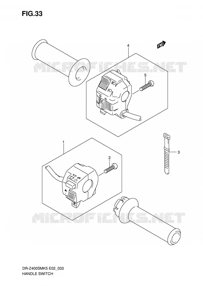 COMMODOS (MODELE K5/K6) Suzuki MOTO 400 DR-Z 2008  DR-Z400SMK8(E2)