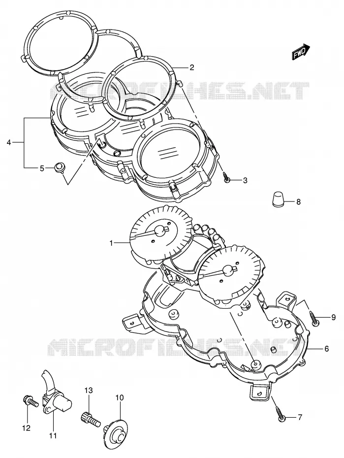COMPTEUR (MODELE K4/K5/K6) Suzuki MOTO 1000 V-STROM 2006  DL1000K6(E2)