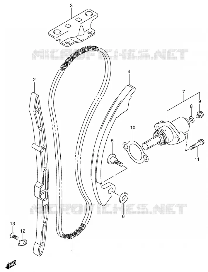 DISTRIBUTION Suzuki MOTO 400 DR-Z 2000  DR-Z400SY(E3/E28)