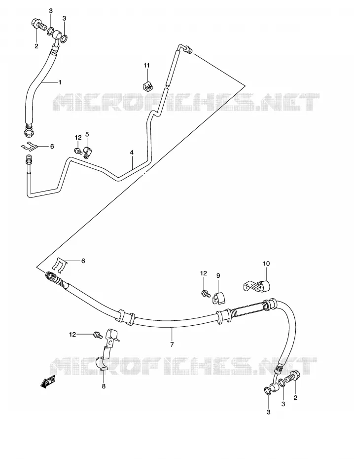 DURITE DE FREIN ARRIERE (MODELE K3/AN650K4/K5) Suzuki SCOOTER 650 BURGMAN 2005  AN650K5(E2)