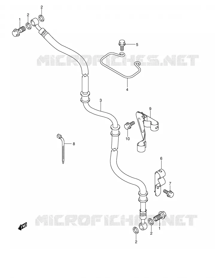 DURITE DE FREIN AVANT (AN400K4/K5/K6) Suzuki SCOOTER 400 BURGMAN 2004  AN400K4(E2)