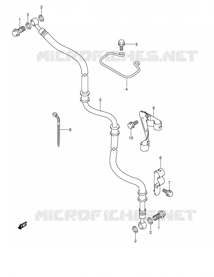 DURITE DE FREIN AVANT (MODELE K4/K5/K6) Suzuki SCOOTER 250 BURGMAN 2005  AN250K5(E2)