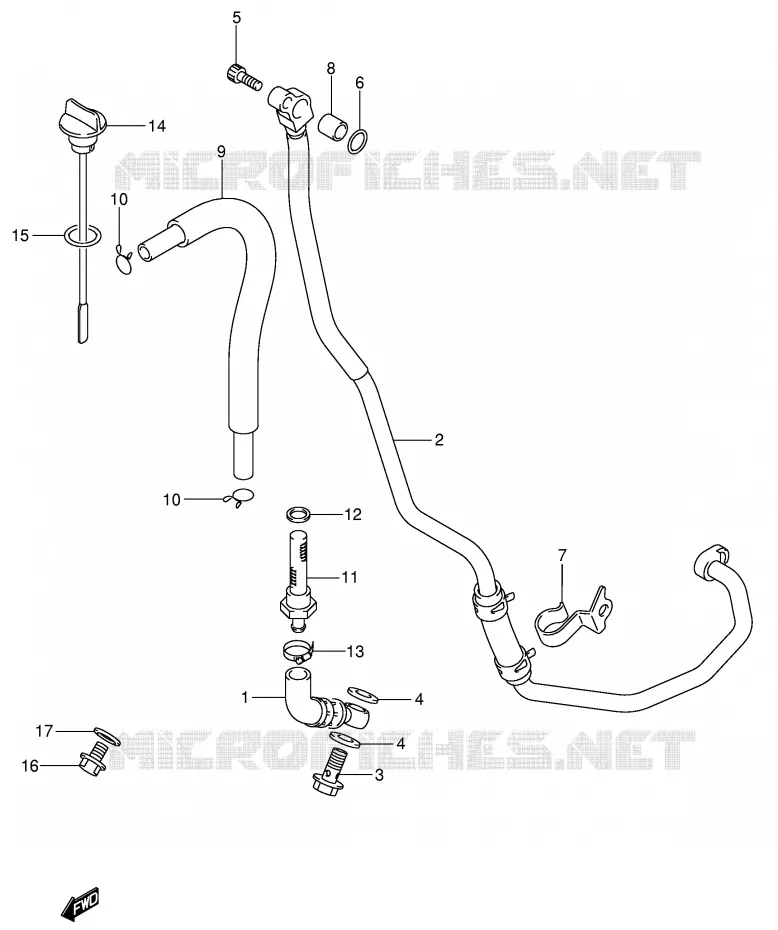 DURITE D'HUILE Suzuki MOTO 400 DR-Z 2002  DR-Z400SK2(E3/E28)