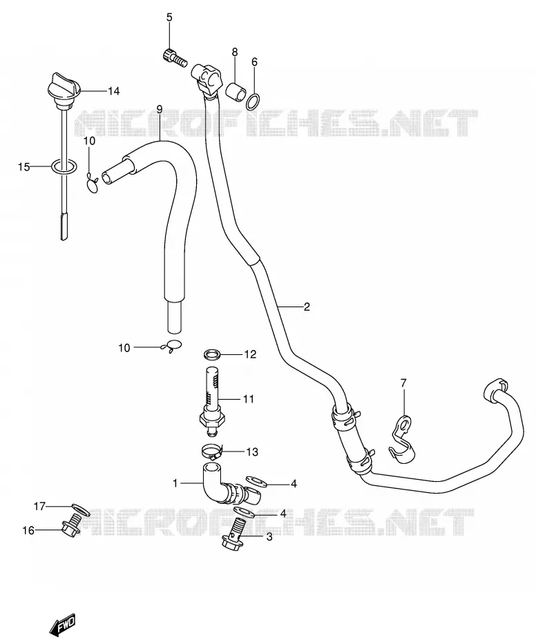 DURITE D'HUILE Suzuki MOTO 400 DR-Z 2003  DR-Z400K3(E1)