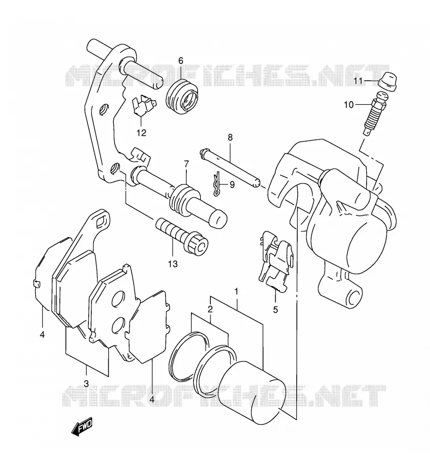 ETRIER DE FREIN AVANT Suzuki SCOOTER 150 BURGMAN 2000  AN150Y(E34)