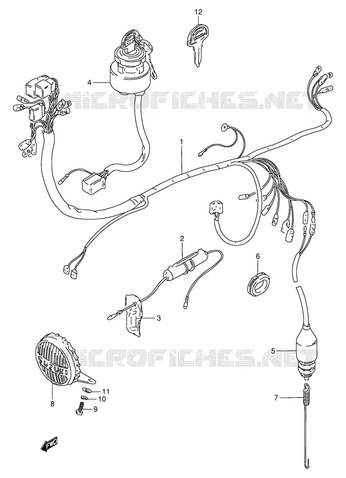 FAISCEAU ELECTRIQUE Suzuki MOTO 120 BX 1995  BX120S(P97)