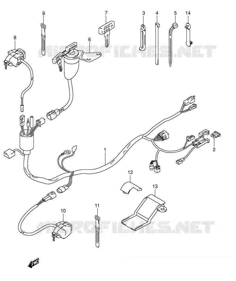 FAISCEAU ELECTRIQUE Suzuki MOTO 400 DR-Z 2005  DR-Z400EK5(E3/E28)