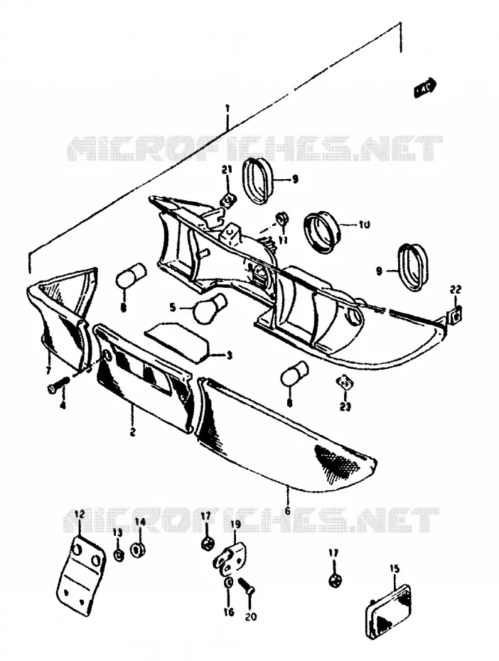 FEU ARRIERE Suzuki SCOOTER 50 ADDRESS 1992  AH50N(N/R)