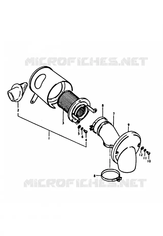 FILTRE A AIR Suzuki MOTO 100 A100 1990  A100L(K/L/M/N/4)