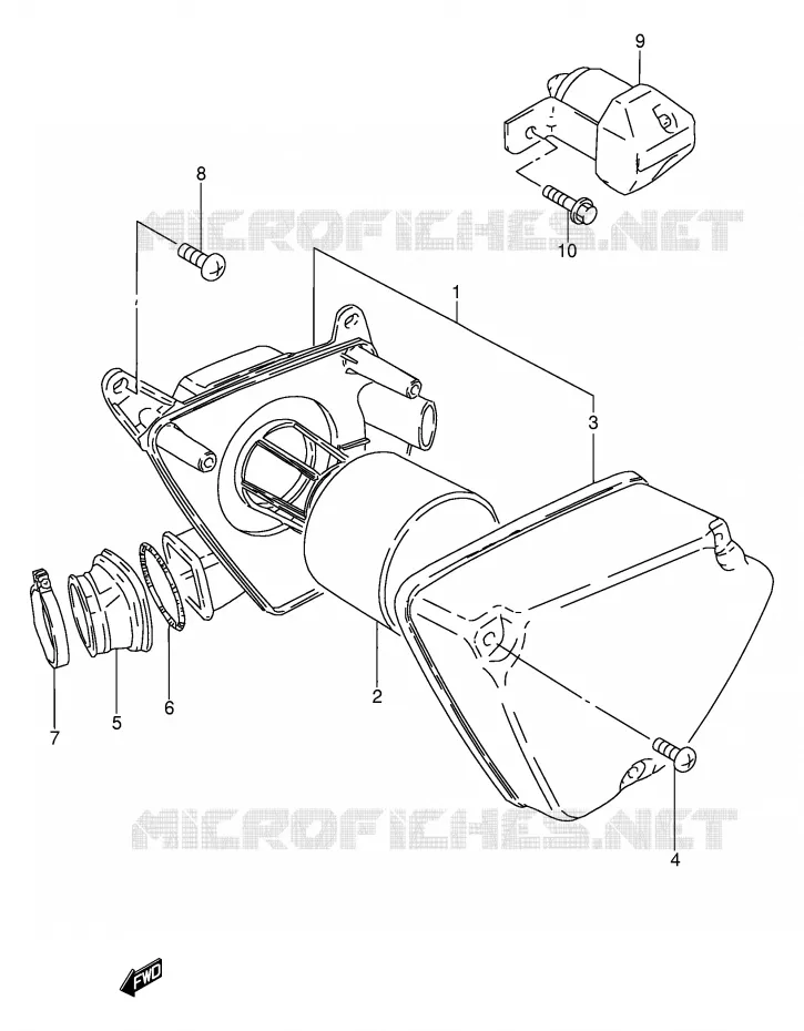 FILTRE A AIR Suzuki MOTO 100 AP 1997  AX100V(E94)