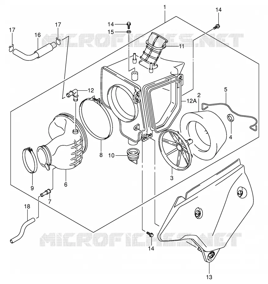 FILTRE A AIR Suzuki MOTO 400 DR-Z 2003  DR-Z400SK3(E2)