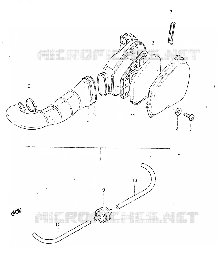 FILTRE A AIR Suzuki SCOOTER 50 CL 1983  CL50DD(D)