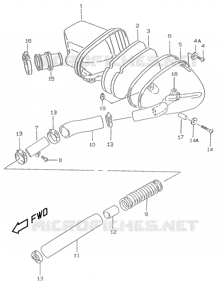 FILTRE A AIR Suzuki SCOOTER 50 KATANA 2000  AY50WRY(V/W/X/Y)