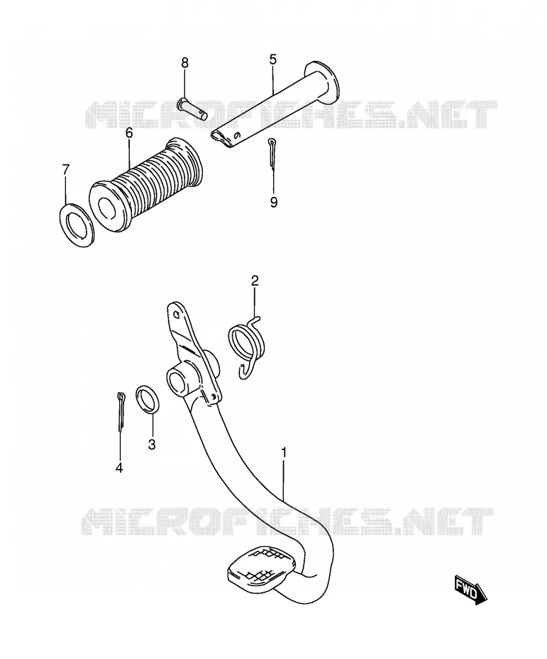 FREIN ARRIERE Suzuki MOTO 115 AP 1999  AX115X(E71)
