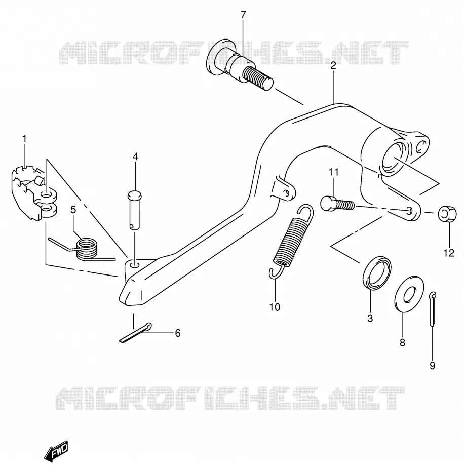 FREIN ARRIERE Suzuki MOTO 400 DR-Z 2001  DR-Z400SK1(E3/E28)