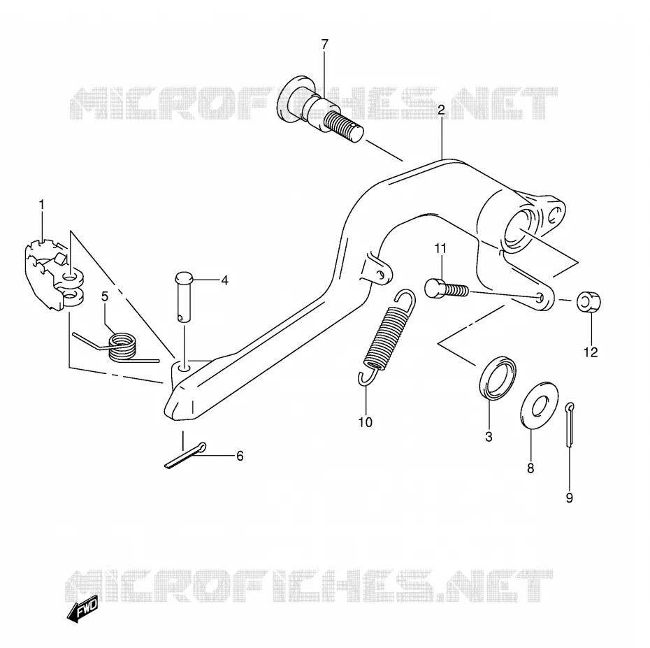 FREIN ARRIERE Suzuki MOTO 400 DR-Z 2009  DR-Z400SK9(E2)