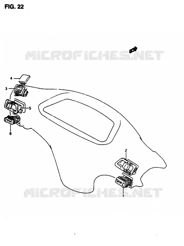 INTERRUPTEURS Suzuki SCOOTER 50 AP 1997  AP50V(T/7/V)