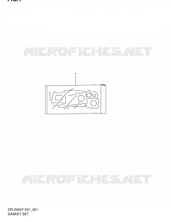 KIT JOINTS Suzuki MOTO 400 DR-Z 2001  DR-Z400K1(E1)