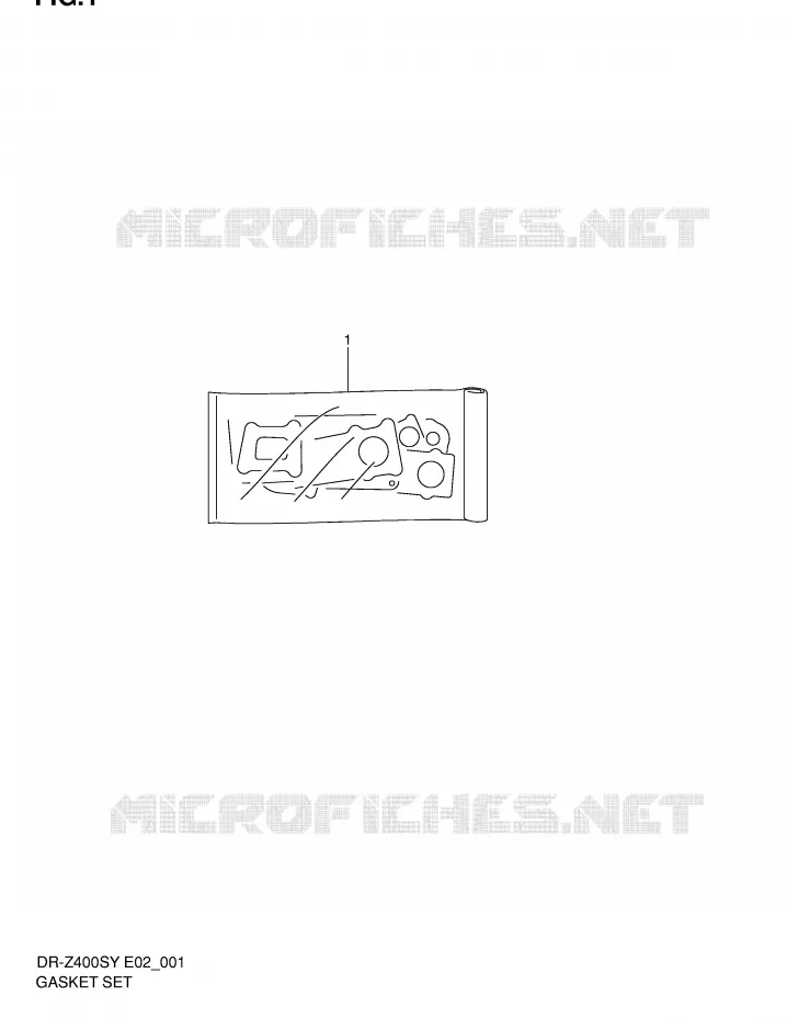 KIT JOINTS Suzuki MOTO 400 DR-Z 2001  DR-Z400SK1(E2)