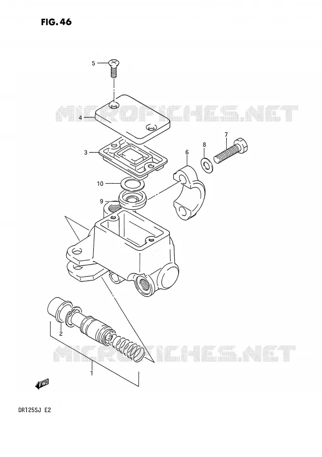 MAITRE CYLINDRE AVANT Suzuki MOTO 125 DR 1988  DR125SJ(E2)