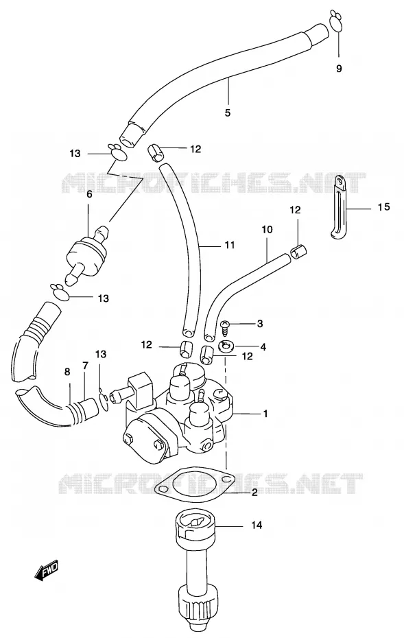 POMPE A HUILE (MODELE K1) Suzuki SCOOTER 50 KATANA 2001  AY50WRK1(P19)