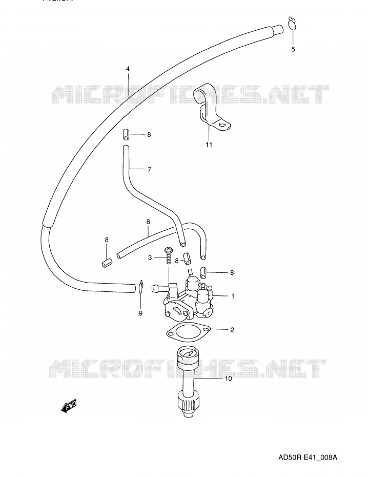 POMPE A HUILE (MODELE M E6,E41) Suzuki SCOOTER 50 AD 1991  AD50WFM(E41)