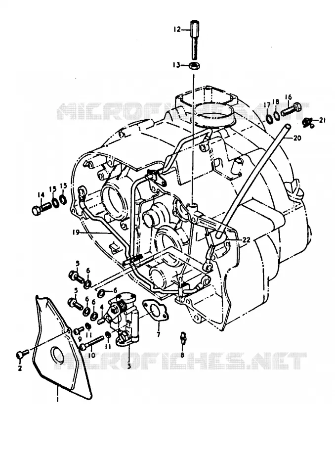 POMPE A HUILE Suzuki MOTO 100 A100 1992  A100N(K/L/M/N/4)