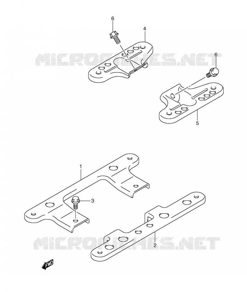 REPOSE PIEDS ARRIERE Suzuki SCOOTER 650 BURGMAN 2004  AN650AK4(E2)