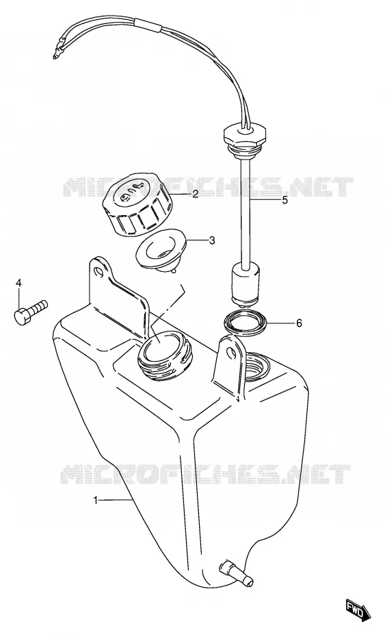 RESERVOIR D'HUILE Suzuki MOTO 100 AP 1996  AX100T(E94)