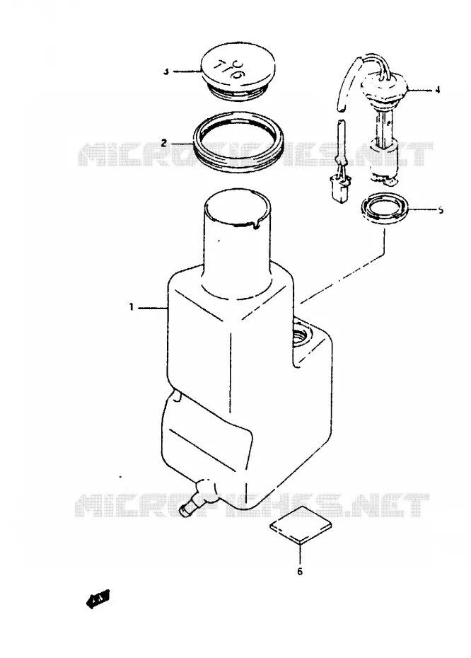 RESERVOIR D'HUILE Suzuki SCOOTER 100 ADDRESS 1994  AH100R