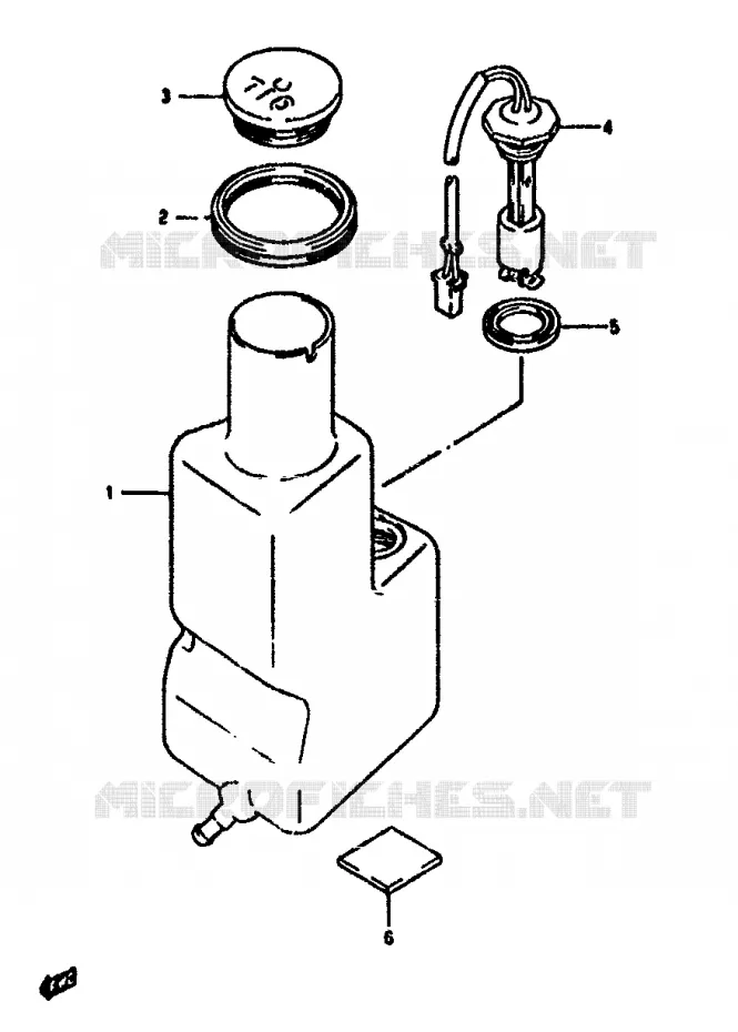 RESERVOIR D'HUILE Suzuki SCOOTER 50 ADDRESS 1992  AH50N(N/R)