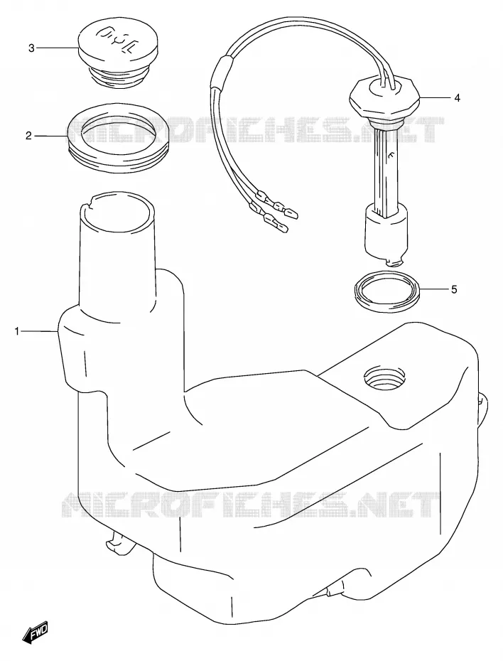 RESERVOIR D'HUILE Suzuki SCOOTER 50 AE 1993  AE50P(E28)