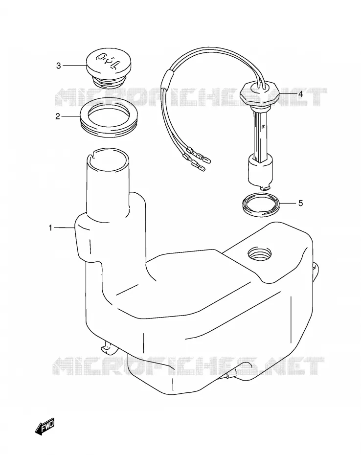 RESERVOIR D'HUILE Suzuki SCOOTER 50 AE 1996  AE50T(E1)