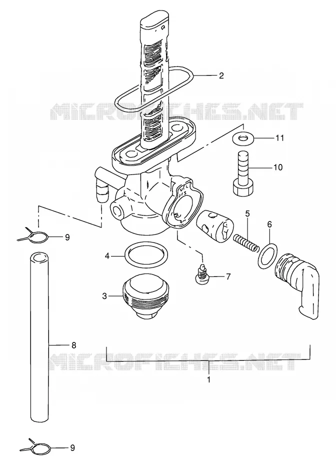 ROBINET D'ESSENCE Suzuki MOTO 100 AP 1997  AX100V(E94)