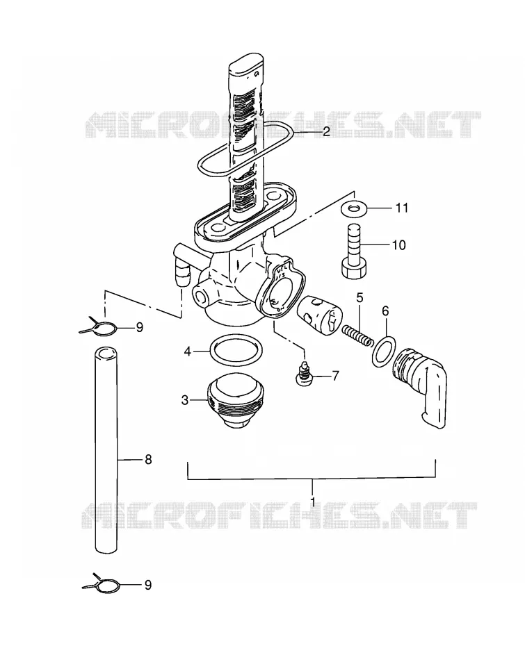 ROBINET D'ESSENCE Suzuki MOTO 115 AP 1999  AX115X(E71)