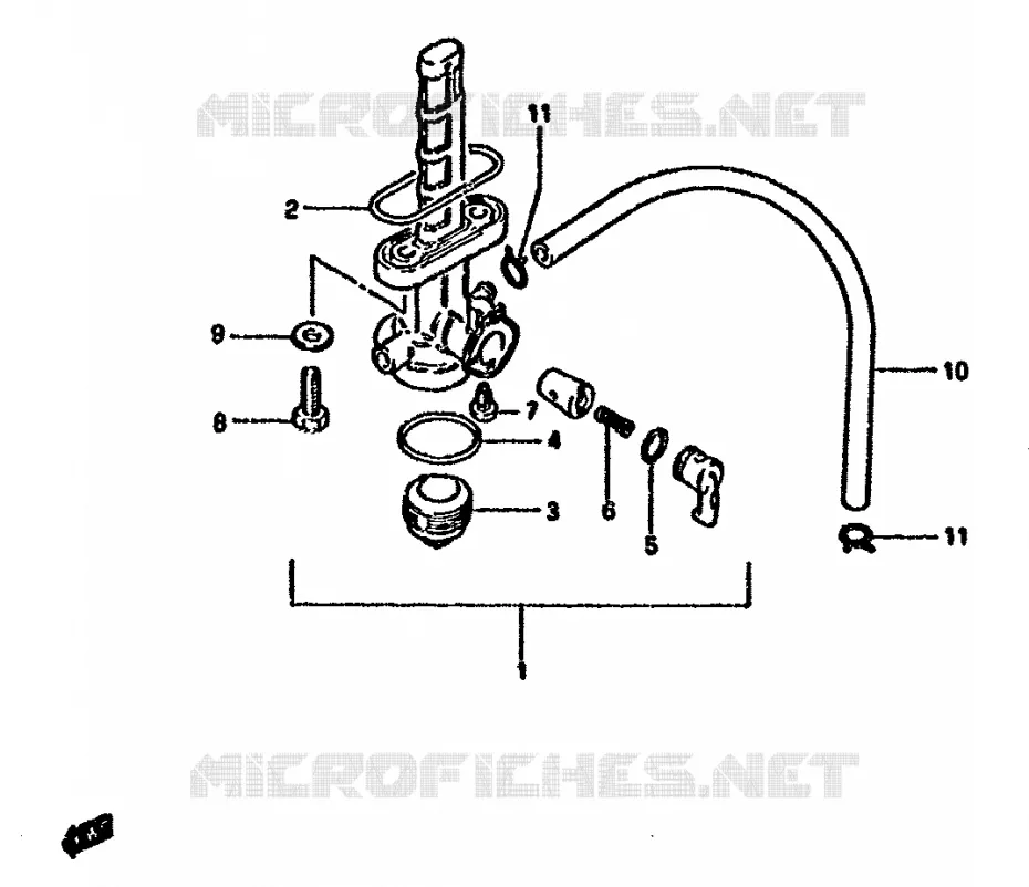 ROBINET D'ESSENCE Suzuki MOTO 125 DR 1987  DR125SH(F/H/J)