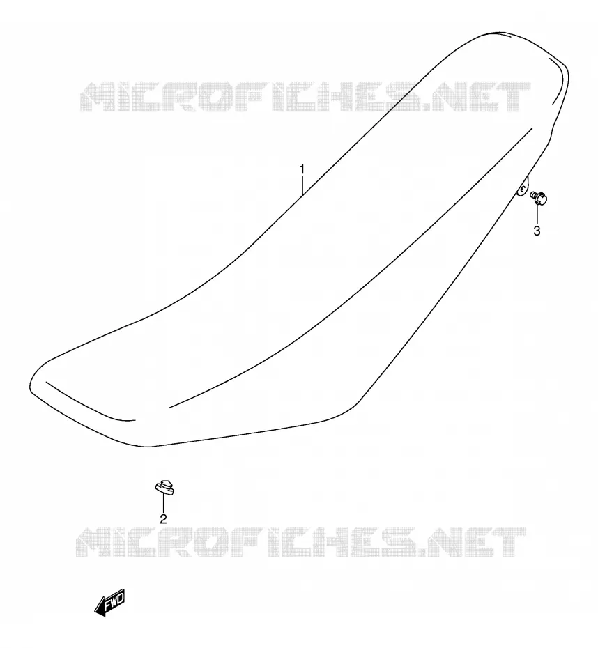 SELLE (MODELE K3/K4) Suzuki MOTO 125 DR-Z 2004  DR-Z125LK4(E3/E28)
