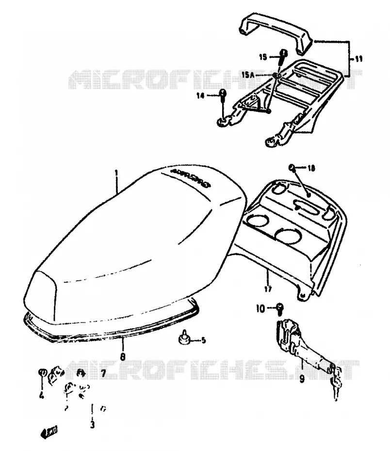 SELLE Suzuki SCOOTER 50 ADDRESS 1994  AH50GR(N/R)