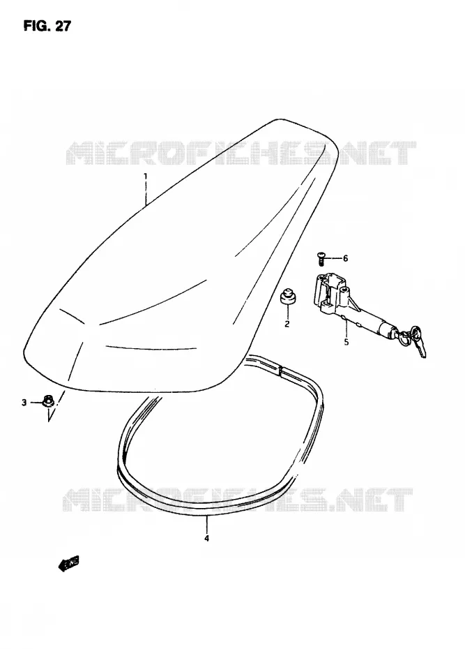 SELLE Suzuki SCOOTER 50 AP 2007  AP507(T/7/V)